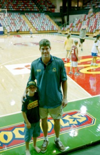  A young Mitch Norton with Crocs Player Mike Kelly; now his assistant coach